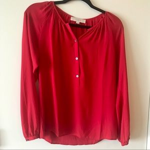 Loft Red Blouse